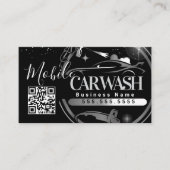 Mobile Car Wash Detail - Business Logo QR Code B 名刺 (正面)
