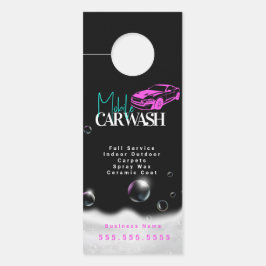 Mobile Car Wash Detailing ドアノブサイン