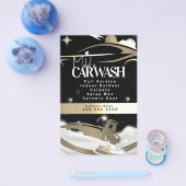 Mobile Car Wash Detailing Logo Gold チラシ (シングル)