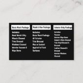 Mobile Car Wash & Detailing Pressure black leather 名刺 (裏面)