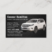 Mobile Car Wash & Detailing Pressure black leather 名刺 (正面)