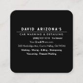 Mobile Car Washing and auto detailing  スクエア名刺 (正面)