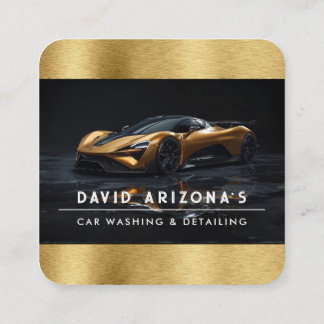 Mobile Car Washing and auto detailing  スクエア名刺