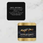 Mobile Car Washing and auto detailing  スクエア名刺 (正面/裏面)