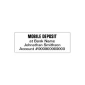 Mobile Deposit Bank App Check Deposit セルフインキングスタンプ (デザイン)