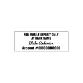 Mobile Deposit Bank Name Signature Account No. セルフインキングスタンプ (デザイン)