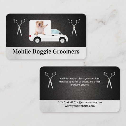 Mobile Doggie Business | Animal Services 名刺 (正面/裏面)