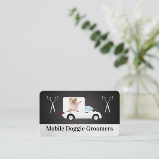 Mobile Doggie Business | Animal Services 名刺 (スタンド正面)