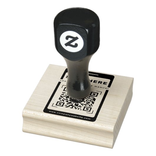 Mobile Icon Qr Code Scan Me Maintenance Manual ラバースタンプ (スタンプ)