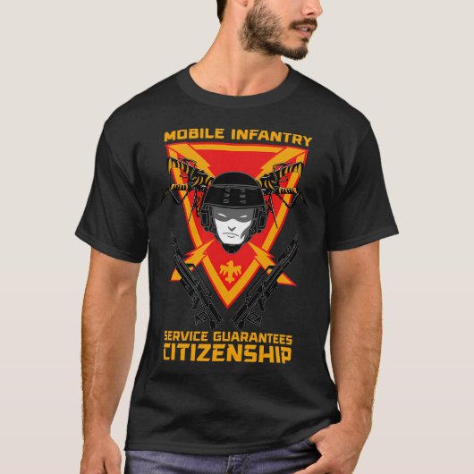 Mobile Infantry - Service Guarantees Citizenship Tシャツ (正面)