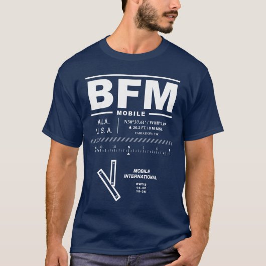 Mobile International Airport BFM Tシャツ (正面)