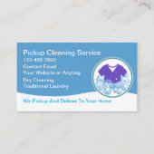 Mobile Laundry Pickup Service Business Cards 名刺 (正面)