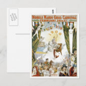 Mobile Mardi Gras1900ポスター ポストカード (正面/裏面)