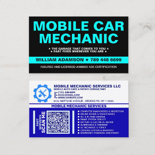 MOBILE MECHANIC   自動車整備・修理 名刺