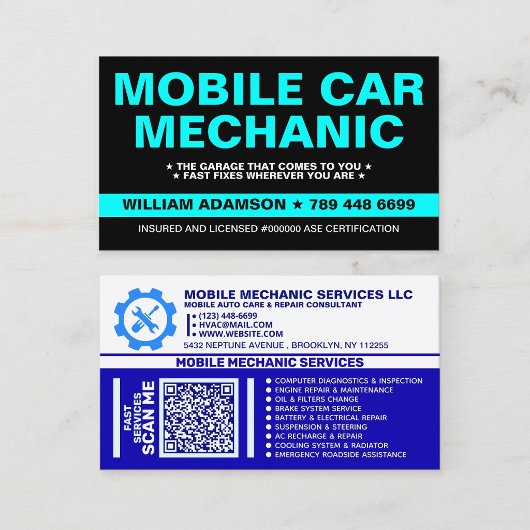 MOBILE MECHANIC | 自動車整備・修理 名刺