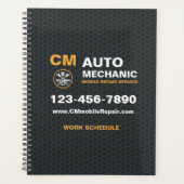 Mobile Mechanic Auto Car Repair Services プランナー手帳 (正面)