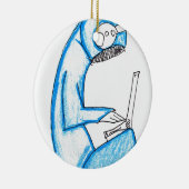 Mobile Music Producer – 青 セラミックオーナメント (右)