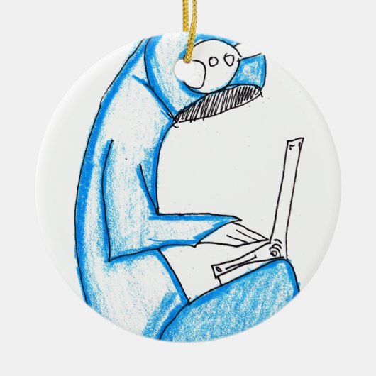 Mobile Music Producer – 青 セラミックオーナメント (正面)