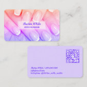 💅🏻 Mobile Nail Tech QR 名刺 (正面/裏面)