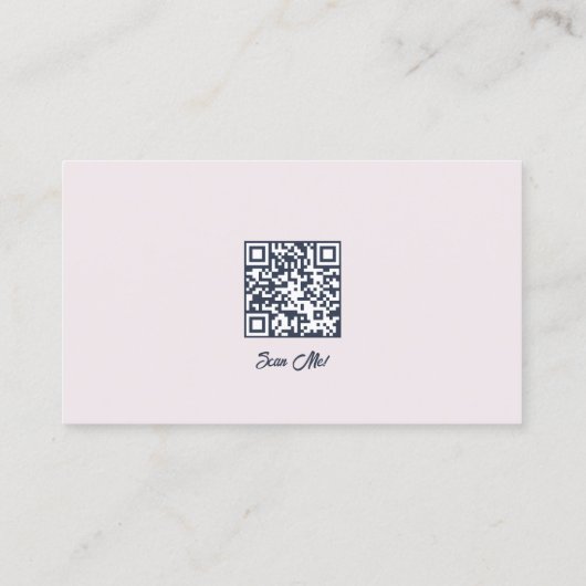 Mobile Nail Technician Custom QR 名刺 (裏面)
