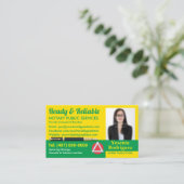 Mobile Notary Public Customizable Photo Business C 名刺 (スタンド正面)