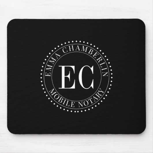 Mobile Notary Public Logo  マウスパッド (正面)