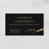 Mobile notary public photo gold black 名刺 (裏面)