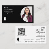 Mobile Notary Public Photo QR Code Logo 名刺 (正面/裏面)