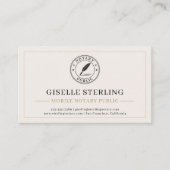 Mobile Notary Public Professional 名刺 (正面)