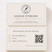 Mobile Notary Public QR Code Professional 名刺