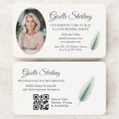 Mobile Notary QR Code Photo  名刺