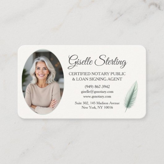 Mobile Notary QR Code Photo  名刺 (正面)