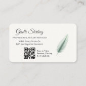 Mobile Notary QR Code Photo  名刺 (裏面)