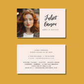 Mobile Notary Service Photo Business Card 名刺