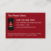 Mobile Phone Repair Modern Business Card 名刺 (正面)