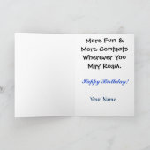 Mobile Rig Hamラジおもしろいオ誕生日カード カード (内部)