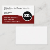 Mobile RV And Camper Repair Mechanic 名刺 (正面/裏面)