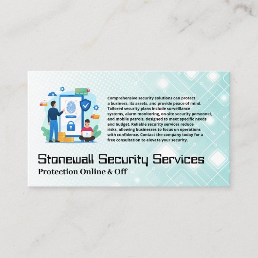 Mobile Security Online Protection Services 名刺 (正面)