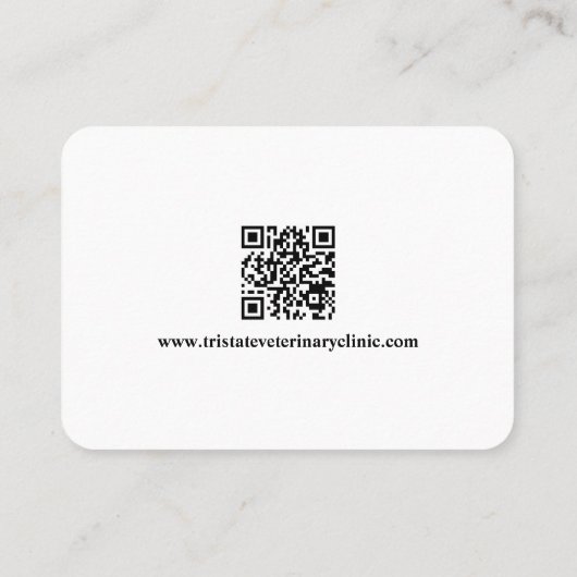 Mobile Veterinarian Clinic 名刺 (裏面)