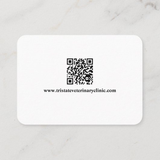 Mobile Veterinary Clinic 名刺 (裏面)