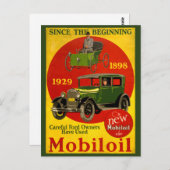 Mobiloil Vintageポスター復元 ポストカード (正面/裏面)