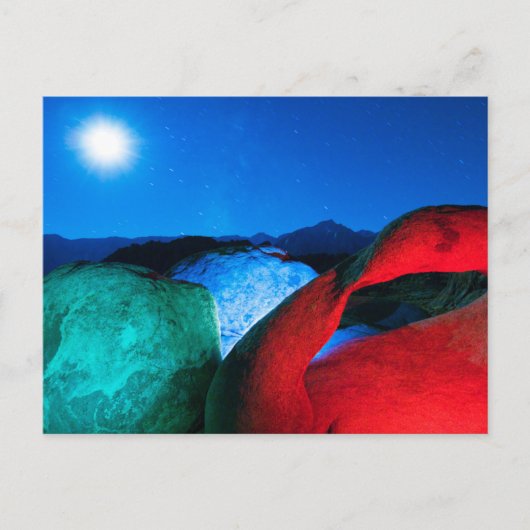 Mobius Arch & Rocks | Alabama Hills, California ポストカード (正面)