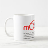 mObridgeのオーストラリアの白いロゴのマグ コーヒーマグカップ (左)