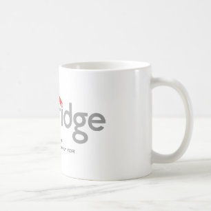 mObridgeのオーストラリアの白いロゴのマグ コーヒーマグカップ