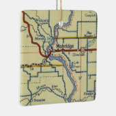 Mobridge SDヴィンテージマップ セラミックオーナメント (右)