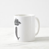 Mobyディックの上昇のコーヒーカップ コーヒーマグカップ (正面右)