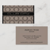 Mochaモダンサーキュラキャップ名刺 名刺 (正面/裏面)