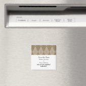 Mocha日付アーガイルマグネットの保存 マグネット (インサイチュ (食洗機))