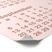 Mocha Blush 2026 Photo Calendar 20x28 ポスター (角)