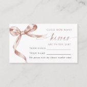 Mocha Bowいくつのキスシャワーゲームカード プレイスカード (正面)